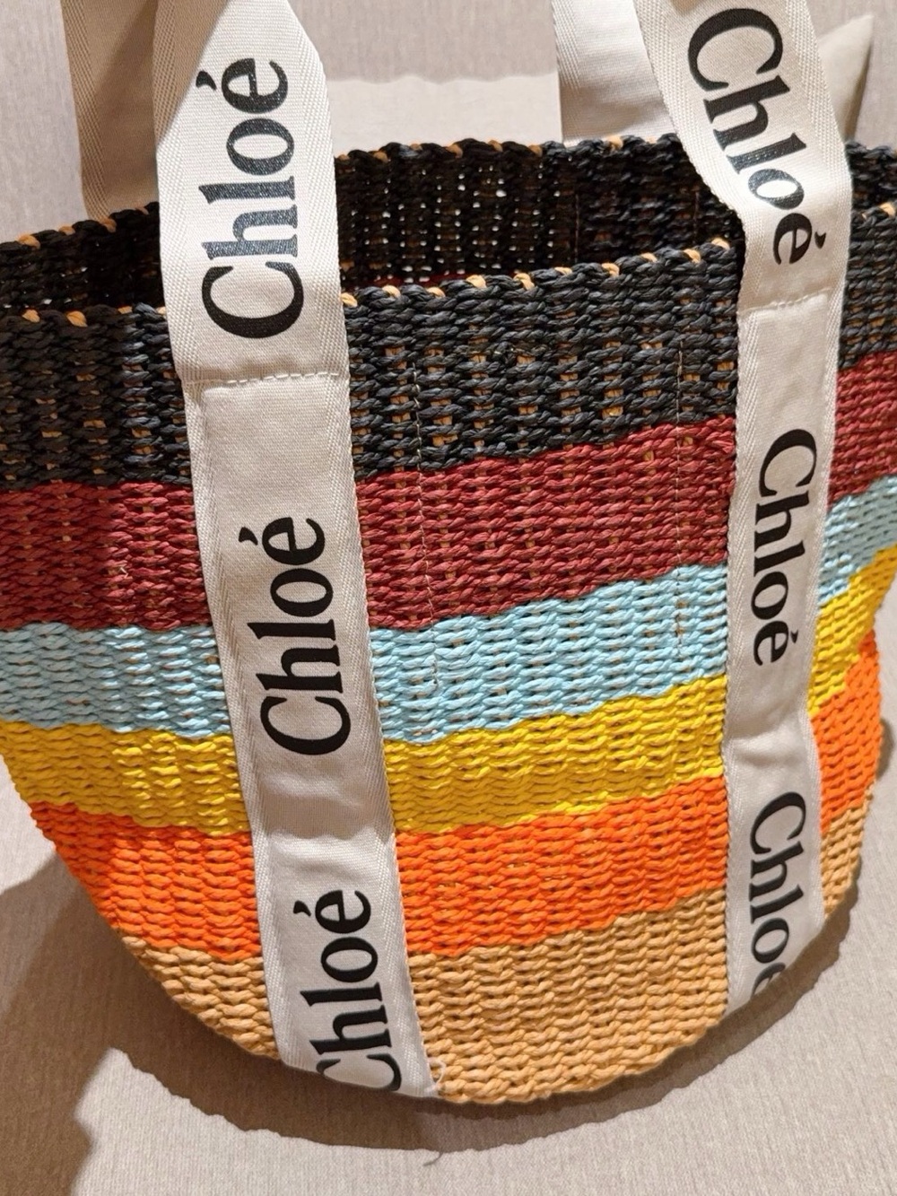Chloe 23×28cm straw bag - Picture 7 of 7